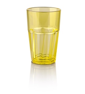 Plastport Kırılmaz Bardak - Sarı 400 ml - 24 Adet (Sedef)