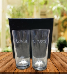 Kişiye Özel İsim Baskılı Rakı Bardağı 2 Adet
