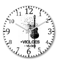 Mais Violoes Menos Viloes Duvar Saati Bombeli Gercek Cam