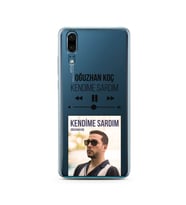 Oğuzhan Koç Mp3 Tasarımlı Süper Şeffaf Silikon Telefon Kılıfı Huawei P20   