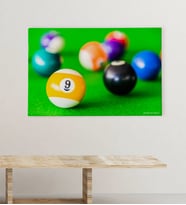 BK Gift Kişiye Özel Bilardo Tasarımlı Kanvas Tablo (70x100cm.) 1
