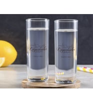 BK Gift Kişiye Özel Renkli Baskılı Diyarbakır Tasarımlı Turistik İkili Vodka Bardağı-1 (Beyaz)