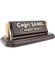 Ahşap isimlik, Ahşap masa isimliği, Ahşap Masa üstü isimlik 220kk