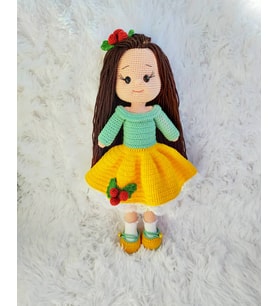 Amigurumi organik oyuncak bebek