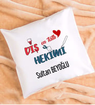 Mesajlı Diş Hekimi Hediye Yastık