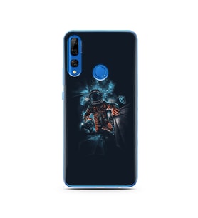 Uzay Boşluğu Tasarım Süper Şeffaf Silikon Telefon Kılıfı Huawei Y9 Prime 2019