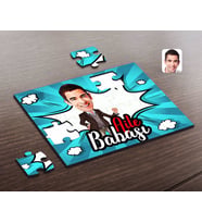 BK Gift Kişiye Özel Aile Babası Karikatürlü Ahşap Puzzle-1