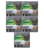 Depend Emici Külot Hasta Bezi Büyük Erkek 40 Adet (5Pk*8)