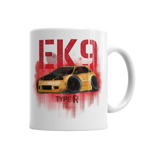 Honda Civic EK9 Type R Kupa  Bardak Porselen