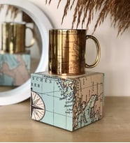 Özel Kutulu Our Adventure Mug Tasarımlı Gold Kupa