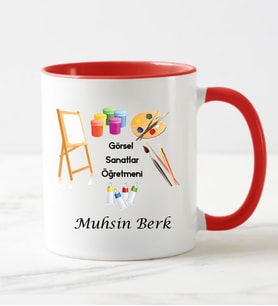 Görsel Sanatlar Öğretmeni  Kupa Bardağı Kırmızı