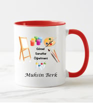 Görsel Sanatlar Öğretmeni  Kupa Bardağı Kırmızı