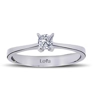 Lova D Renk 0,18 Karat Pırlanta Tektaş Yüzük - 1030042