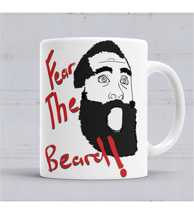 James Harden Fear The Beard Kupa Bardak Porselen