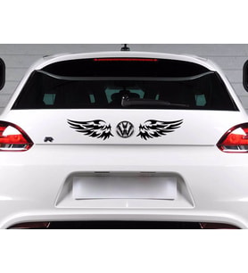 Kanat Oto Sticker Yapıştırma 18x8CM