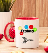Yazılımcıya Hediye Renkli Kupa Bardak