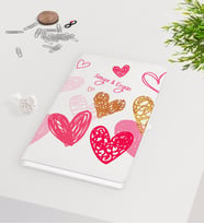 BK Gift Kişiye Özel Sevgililer Günü Beyaz Defter-50