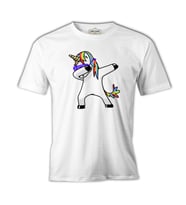 Unicorn - Rainbow Beyaz Erkek Tshirt