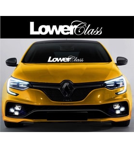 Lowerclass Low Alın Ön Cam Yazısı Oto Sticker Yapıştırması