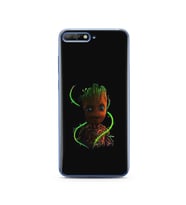 Baby Groot Tasarım Süper Şeffaf Silikon Telefon Kılıfı Huawei Y6 2018