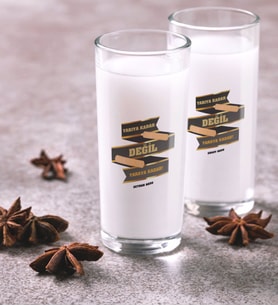 BK Gift Kişiye Özel Renkli Baskılı Yarıya Kadar Değil Yaraya Kadar İkili Rakı Bardağı Seti-6 (Beyaz)