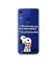 Snoopy Tasarımlı Süper Şeffaf Silikon Telefon Kılıfı Huawei Honor 8A 