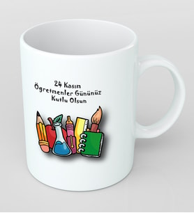 Öğretmenler Günü için Kupa Bardak Kişiye Özel Hediye K9