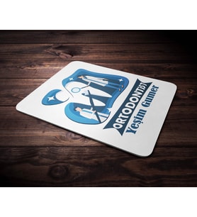 Kişiye Özel Ortodontist 2 Tasarımlı Mouse Pad (Renksiz)