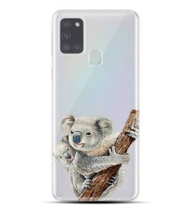 Kılıfland Samsung Galaxy A21S Kılıf Silikon Resimli Kapak Koalas Stok 1125