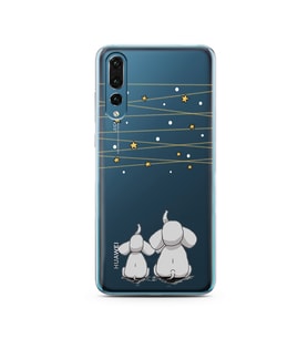 Filler Tasarımlı Süper Şeffaf Silikon Telefon Kılıfı Huawei P20 Pro  