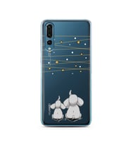 Filler Tasarımlı Süper Şeffaf Silikon Telefon Kılıfı Huawei P20 Pro  