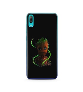 Baby Groot Tasarım Süper Şeffaf Silikon Telefon Kılıfı Huawei Y7 Prime 2019