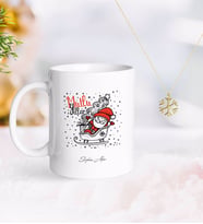 BK Gift Kişiye Özel Noel Baba Kupa ve Kar Tanesi Kolye-5 (Model 1)