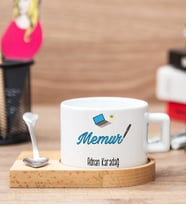 Memura Hediye Ahşap Altlıklı Fincan