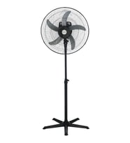 METROPOL MP-355 18 5 ABS SİYAH PLASTİK KANATLI SANAYİ TİPİ YILDIZ AYAKLI VANTİLATÖR
