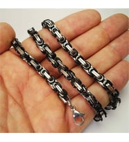 Erkek Çiftrenk 5,5mm Orta Çelik Zincir Kolye 6014702445407