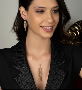 Gümüş Zirkon Taşlı Tüy Tasarım Abiye Günlük Set (Rose)