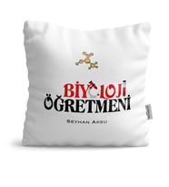 BK Gift Kişiye Özel Biyoloji Öğretmeni  Yastık