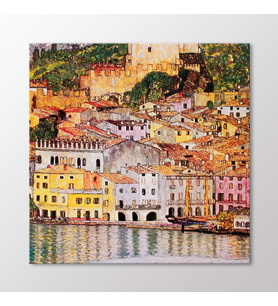 Arty Tablo Malcesıne Sul Lago Dı Garda Tablo (Karışık)