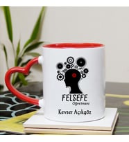 Felsefe Öğretmeni  Kupa Bardağı Kalpli