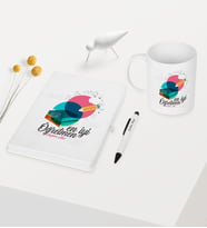 BK Gift Kişiye Özel En İyi Öğretmen Temalı Beyaz Defter Kalem Kupa Seti - 3