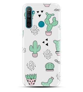 Kılıfland Realme 5İ Kılıf Silikon Resimli Kapak Cactus Pattern Stok 901