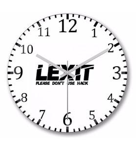 Lexit  Duvar Saati Bombeli Gercek Cam