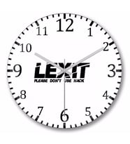 Lexit  Duvar Saati Bombeli Gercek Cam
