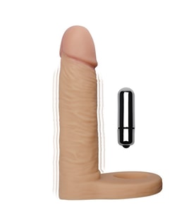 Lilitu Shop 15 cm Realistik Titreşimli Dildo & Penis Halkası