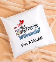 Mesajlı Matematik Mühendisi Tasarımlı Kişiye Özel Matematik Mühendisi Yastık