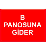 MIGNATIS - B Panusuna Gider Levhası - Sac Malzeme 50x70cm