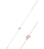 Söğütlü Silver Gümüş rose zirkon taşlı fil bileklik