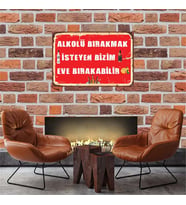 Bizim Eve Bırakabilir 30*45 cm Retro Ahşap Tablo TKFX41210