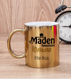 Maden Teknolojisi Öğretmeni Gold Kupa Bardak
